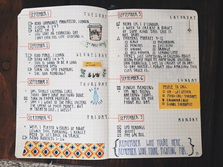 Foto: Reprodução / Bullet Journaling