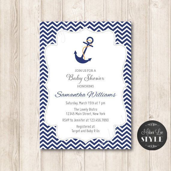 Foto: Reprodução / <a href="https://www.etsy.com/pt/listing/227269834/printable-nautical-anchor-baby-shower?ga_order=most_relevant&ga_search_type=all&ga_view_type=gallery&ga_search_query=baby%20shower&ref=sc_gallery_1&plkey=ebd626fbc70b519fb870dedbc6615a8a951df4e9:227269834" target="_blank">Etsy</a>