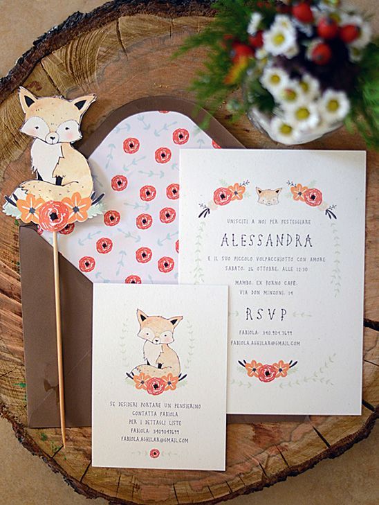 Foto: Reprodução / <a href="http://www.babyshowerideas4u.com/fox-themed-baby-shower/" target="_blank">Baby shower ideas</a>