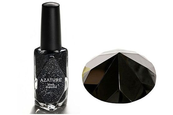 Esmalte Black Diamond - Azature. Preço: 250 mil dólares. O produto de altíssimo luxo contém 267 quilates de diamantes negros.