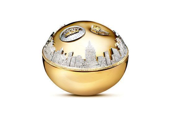 Perfume 1 Million Golden Delicious - DKNY. Preço: 1 milhão de dólares. Edição especial produzida com embalagem criada pelo designer de joias Martin Katz. O frasco contém ouro, diamantes e safiras.