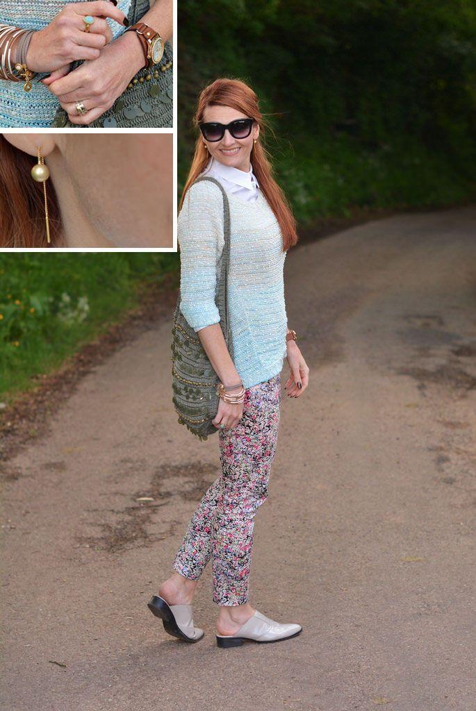 Foto: Reprodução / <a href="http://www.notdressedaslamb.com/2015/06/summer-layers-floral-chinos-ombre-knitwear-white-shirt.html" target="_blank">Not Dressed As Lamb</a>