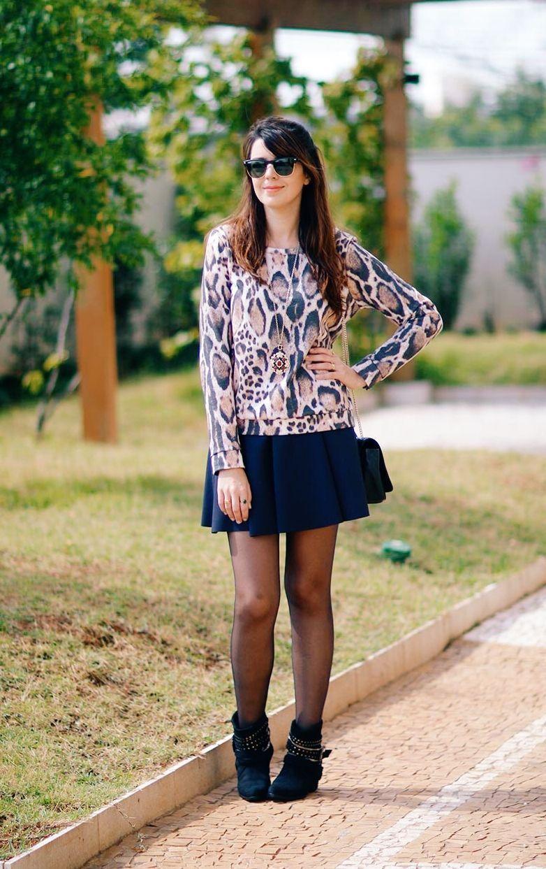 Foto: Reprodução / <a href="http://www.justlia.com.br/2015/05/look-do-dia-moletom-de-oncinha/" target="_blank">Just Lia</a>