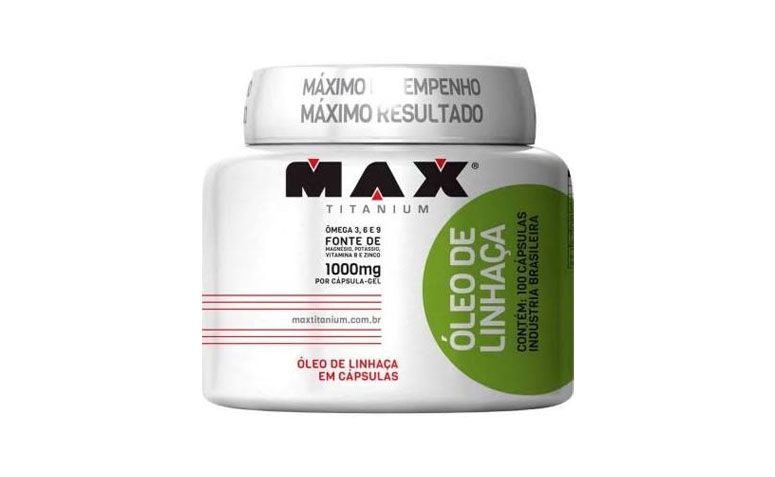 Óleo de Linhaça cápsulas Max Titanium por R$39,24 na <a href="http://www.bigforma.net.br/index.php/det/8330/Oleo-de-Linhaca-1000Mg-100-Capsulas-Max-Titanium/" target="blank_">Bigforma</a>