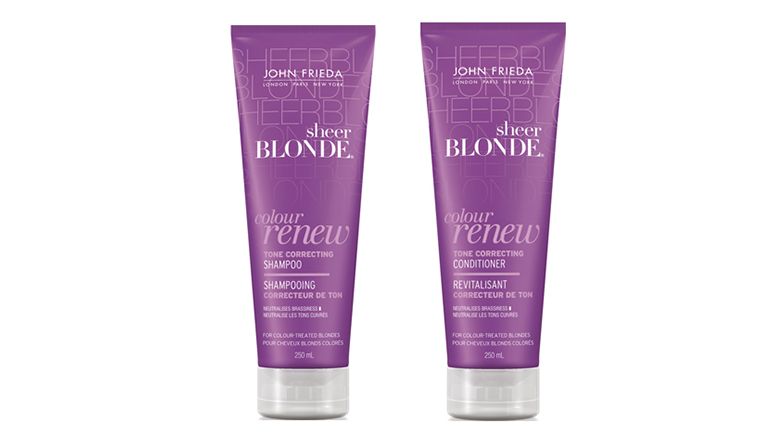 Sheer Blonde Color Renew Tone Correcting por R$51,10 na <a href="http://ad.zanox.com/ppc/?28925546C25232798&ULP=[[http://www.magazineluiza.com.br/shampoo-sheer-blonde-color-renew-tone-correcting-john-frieda-250ml/p/0835107/pf/pfsh/google/4656/?utm_source=Zanox&utm_medium=Affiliates&utm_campaign=custom_deeplink]]" rel="nofollow" 
target="_blank">Época Cosméticos</a> (<a href=" http://www.coisasdediva.com.br/2013/04/john-frieda-sheer-blonde-color-renew/" target="_blank">Ver resenha</a>)