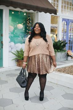 Foto: Reprodução / <a href="http://musingsofacurvylady.com/just-wear-sequins/" target="_blank">Musing of a curvy lady</a>