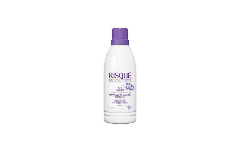 Removedor de Esmalte Risqué (sem acetona) por R$ 7,90 na <a href="https://manicure.meuvicio.com/Removedores/Removedor-com-Oleo-de-Orquidea" target="_blank"> Meu Vício </a>