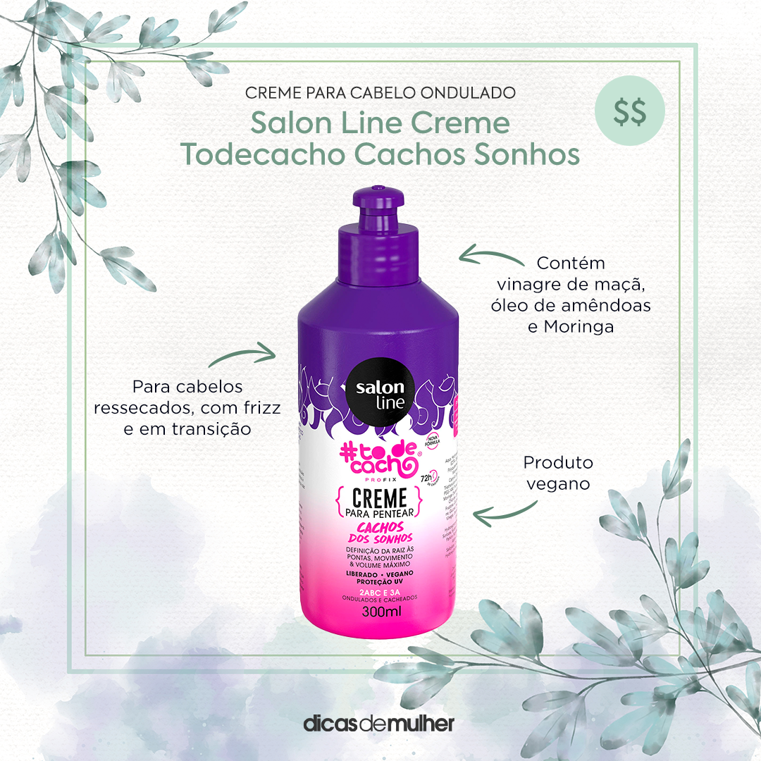 creme para cabelos ondulados