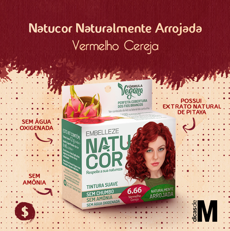 natucor naturalmente enigmática vermelho cereja