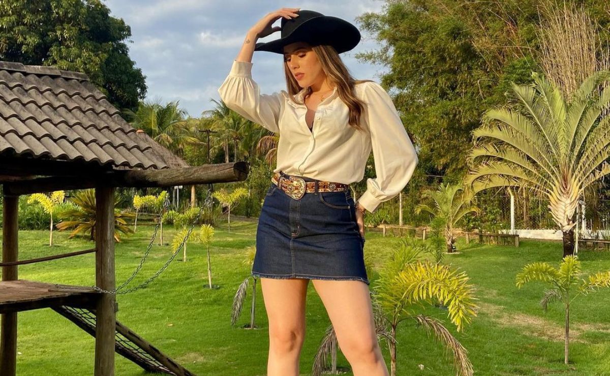 Look para rodeio:  entre na arena laçando corações