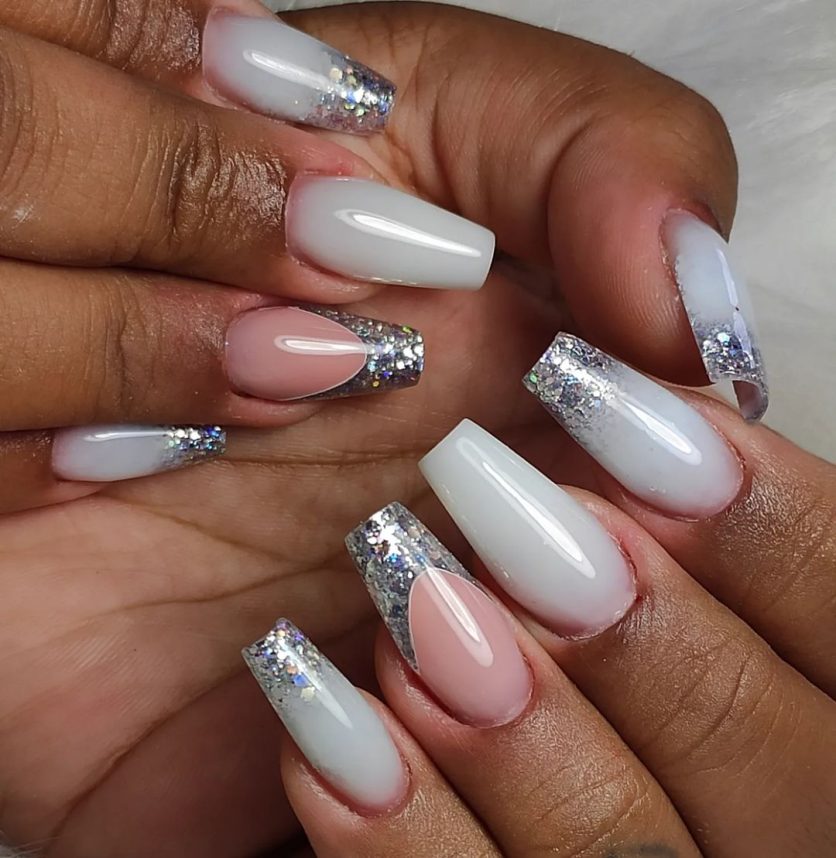 unhas de noiva francesinha