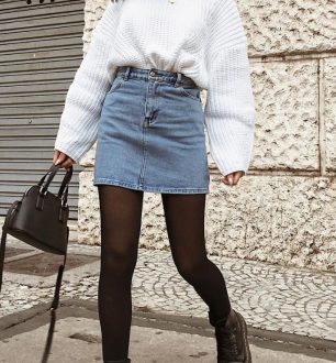 Como usar saia jeans para montar looks estilosos e modernos