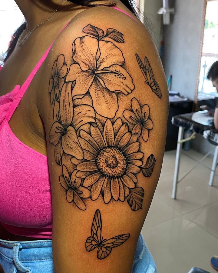 tatuagens de flores