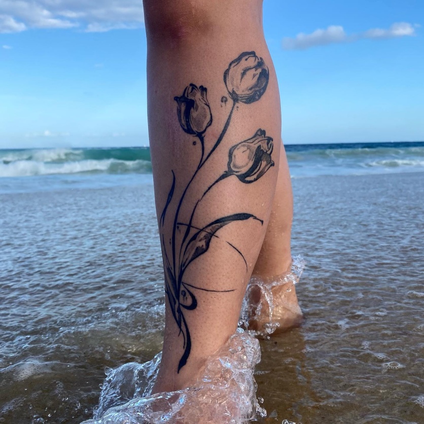 tatuagem de flores