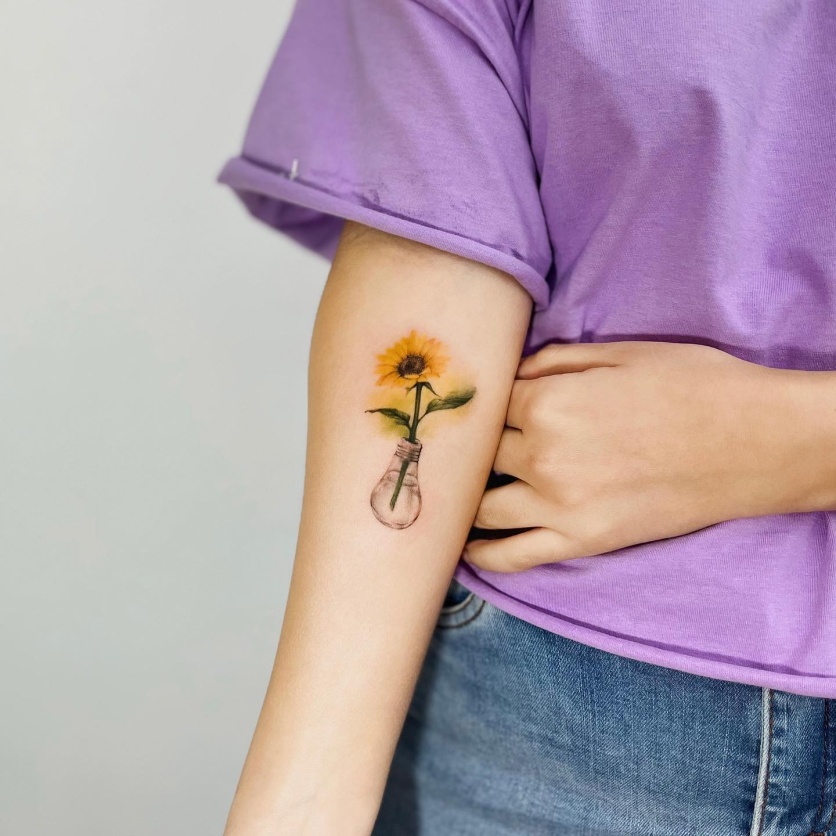 tatuagem de flores