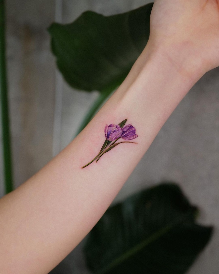 tatuagem de flores