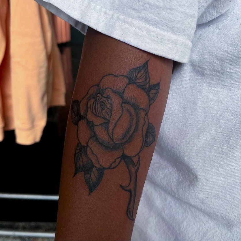 tatuagem de flor