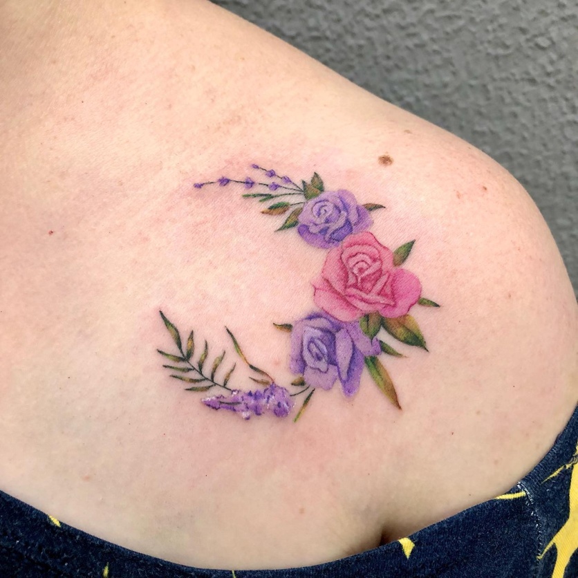 tatuagem de rosa