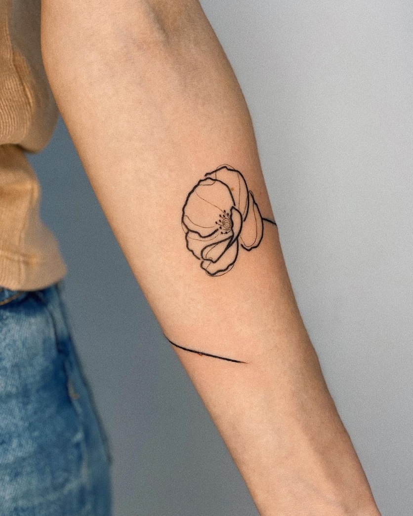 tatuagem de flor