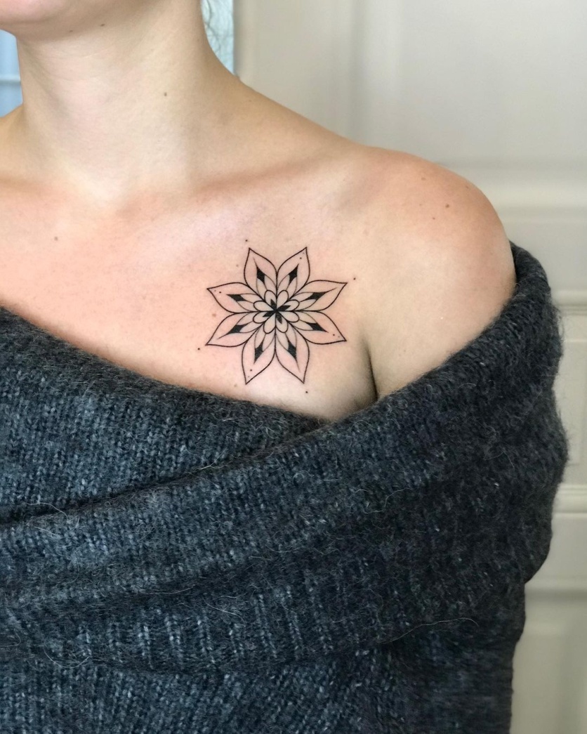 tatuagem de flor