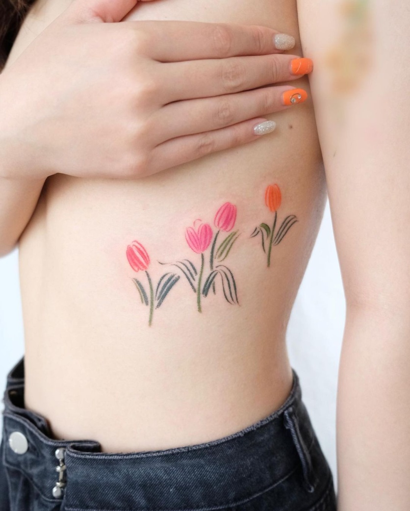 tatuagem de flor