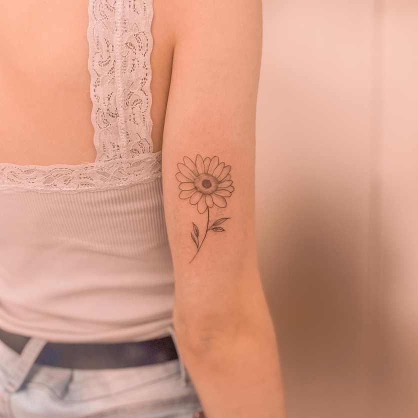 tatuagem de flor