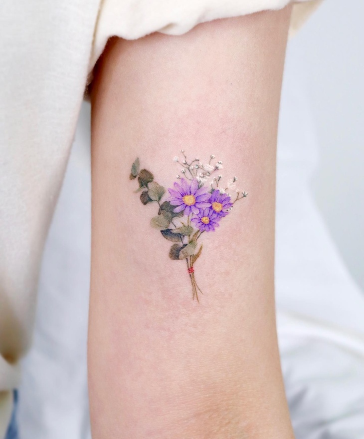 tatuagem de flores